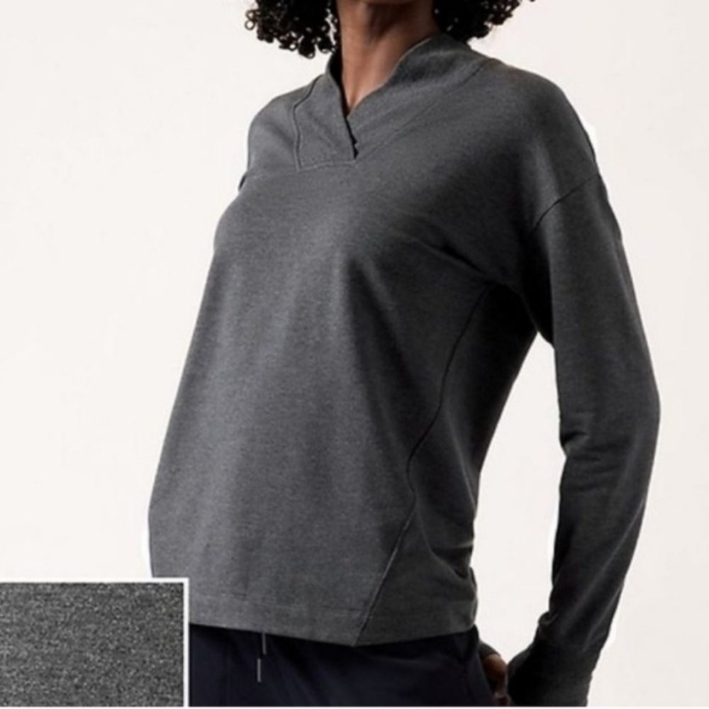 Athleta Clarity V-Neck Sweatshirt - Size M